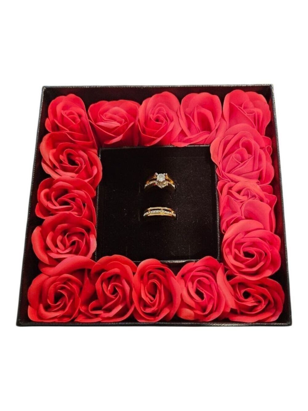 Women's Unbranded Gold Cubic Zirconia Ring Set, One Size - Picture 4 of 7